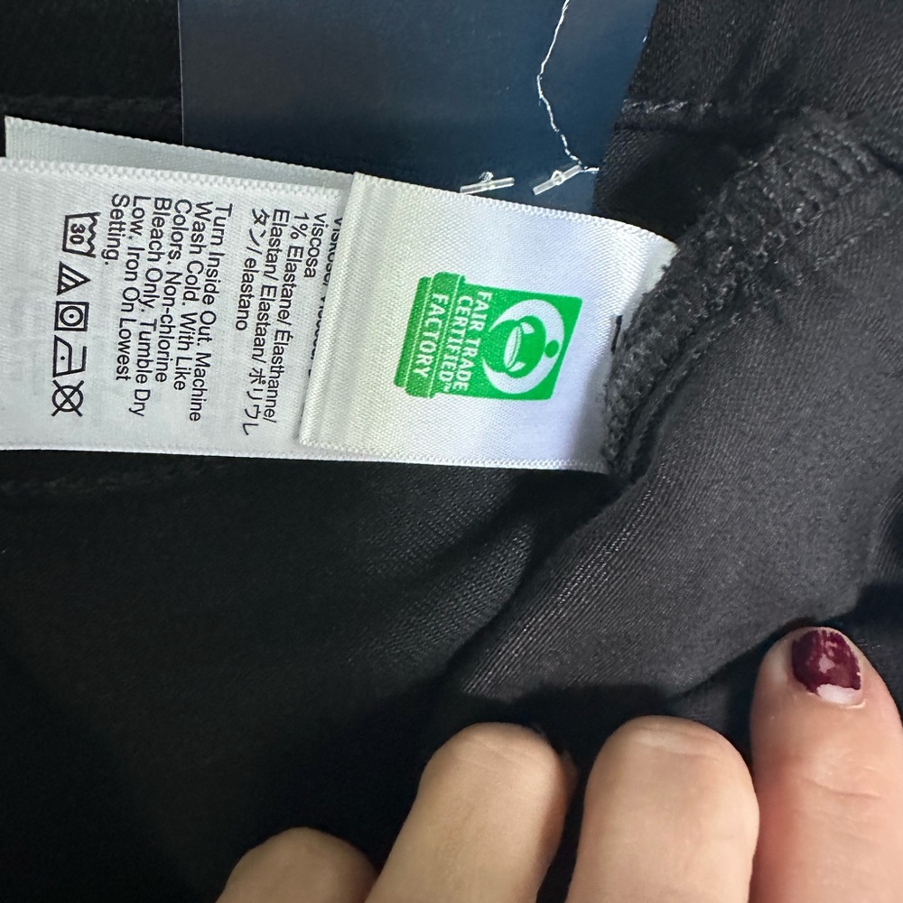 J Crew Black stovepipe straight jean in signature stretch+ / frayed hem - 31 - Picture 8 of 8